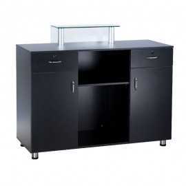 BD-3307 Biurko do recepcji Czarne